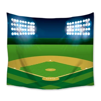 

Baseball Field Wall Hanging Wall Decor Bedspread Coverlet Wall Art Bedding Decorative Yoga Mat Comfort Kitchen Tapestry