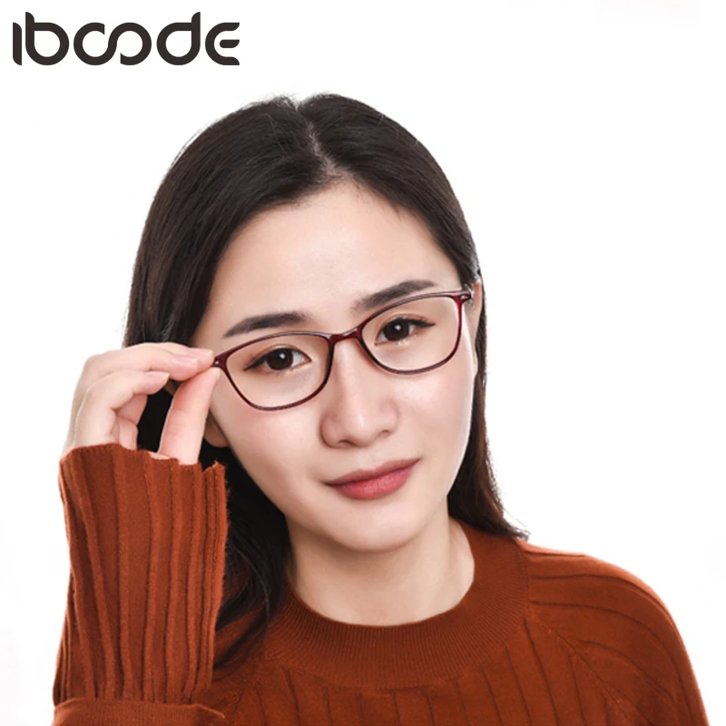 Iboode овальные очки для чтения кошачий глаз анти синий светильник женщин Ретро