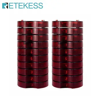 

20pcs Coaster Pager Vibrating Restaurant Pagers Electronic Queue Buzzer Quiz Beeper For Wireless Paging Queuing Calling System