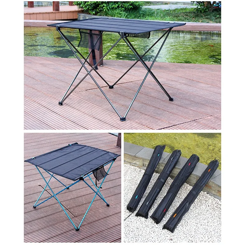

Folding Table Bbq Picnic Table Portable Camping Table Camping Outdoor Folding Table Aluminum Alloy Folding Table Blue