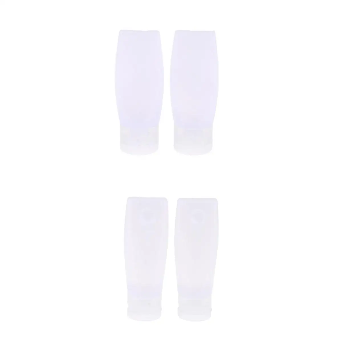 10 Pieces Leakproof Sample Bottles Reusable Cometics Vials Plastic Flip Cap Squeeze Tubes (25g/60g)