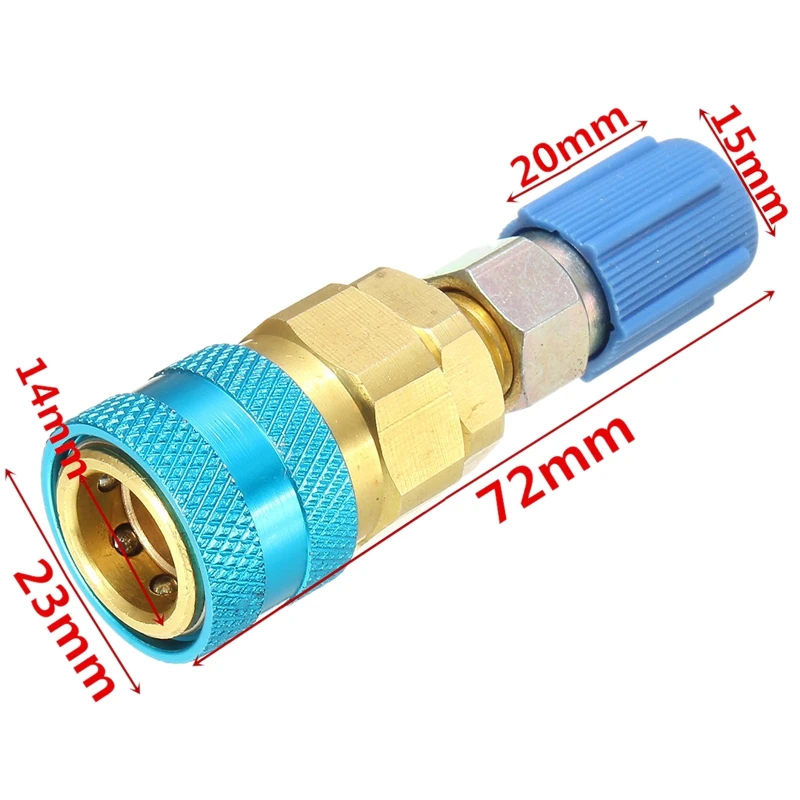 High And Low Side Expansion Adapter R134A Freon Quick Connector Adapter Automotive Air Conditioning Accessories For Ford For Bmw