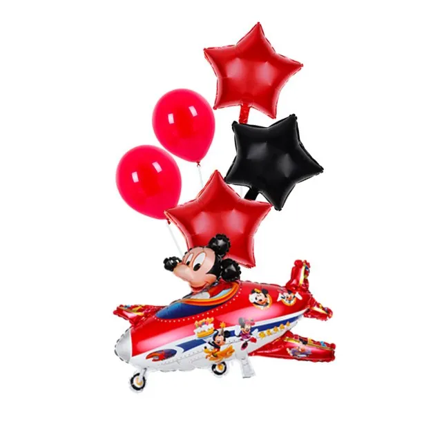 6 шт. Мультяшные автомобильные воздушные шары пожарная машина поезд Фольга шар скорая помощь Globos детский подарок День рождения украшения Детские шары