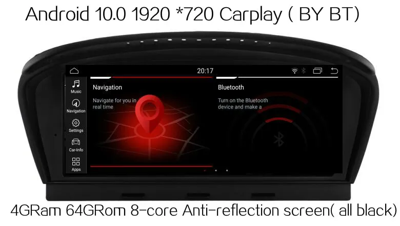 DSP 8 ядерный Android 10 0 автомобильный монитор для BMW 5Serise E60 E61 E62 E63 E64 M5 3 S E90 M3