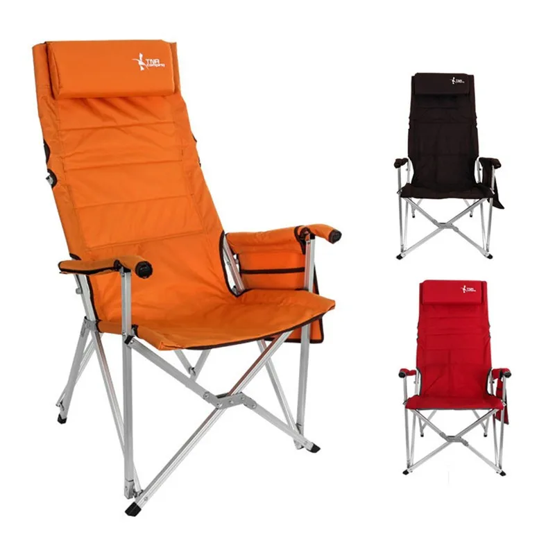 orange camping chair