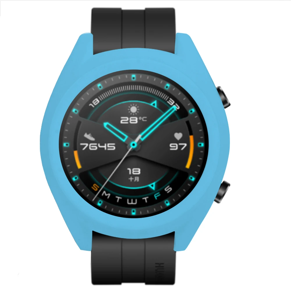 Мягкий ТПУ силиконовый чехол для huawei Watch GT 2 GT умный Браслет защитная рамка оболочка для GT2 защитный напульсник