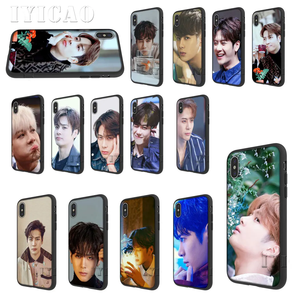 

IYICAO GOT7 Jackson Wang Hard Soft Silicon for iPhone 5 5s SE 10 X XS XR XS Max 6 6s 7 8 Plus 11 pro max Phone Cover
