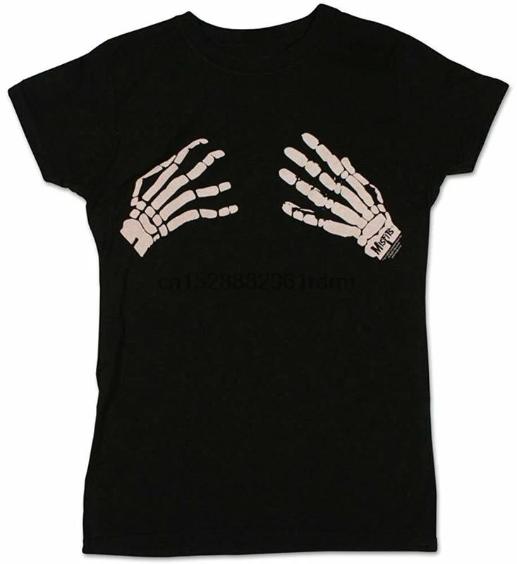 misfits skeleton hands shirt