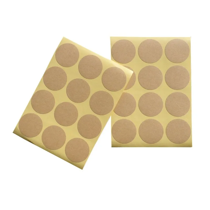 

Wholesale Blank Round Kraft 600pcs/lot Square Seal Sticker for Handmade Products 35mm Heart Gift Sealing Stickers DIY Note Label
