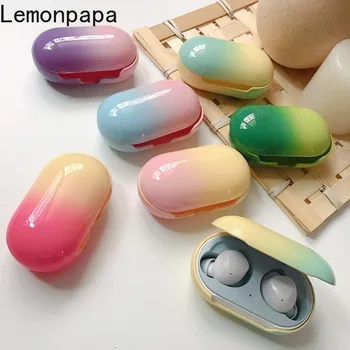 

Matte Gradient Rainbow Case for Samsung Galaxy Buds Case Hard PC Protective Shell Bluetooth Wireless Earphone Bag Charging Box