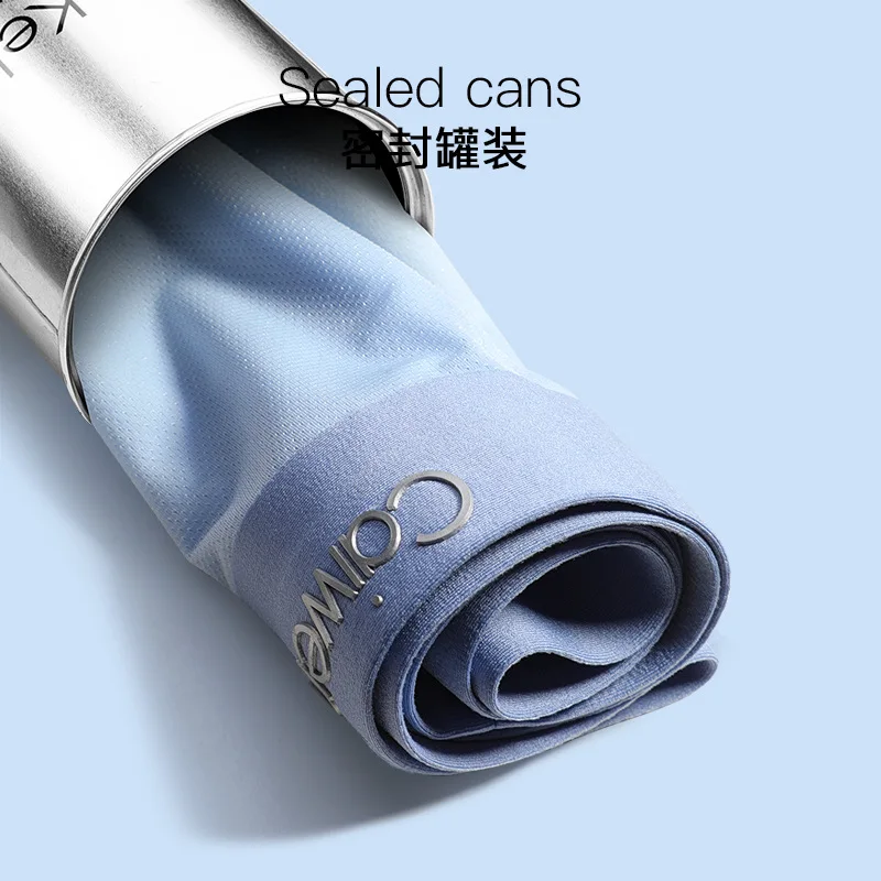 4-pack New Boxer Shorts Briefs Men's Men's Briefs Men's Boxer Briefs Ice Silk Male Couple Sexy Suit Ultra-thin Breathable Soft