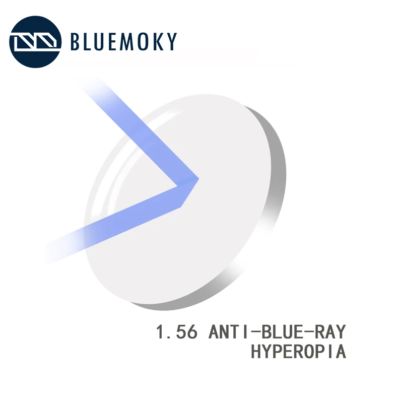 

BLUEMOKY Prescription Anti Blue Ray Lens 1.56 1.61 1.67 (+12.00~-12.00) Hyperopia Myopia Presbyopia Optical Anti Blue Ray Lenses