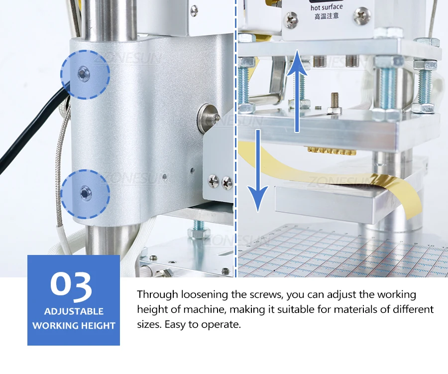 ZONESUN машина для горячего тиснения фольгой ручная машина для бронзирования с рабочим столом для карт из ПВХ кожи и бумажного кошелька 