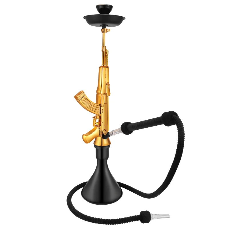 Auporo Ak 47 Hookah Set Water Shisha Hookah Cigarette Bottle Holder Pipe Hookah Filter Gun Shape Design Ak 47 Hookah Electric Coffee Grinders Aliexpress