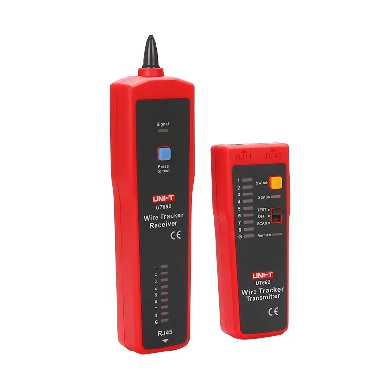 UNI-T UT682 network wire tester tracker RJ11 RJ45 wire line finder Lan tester handheld cable testing tool for network maintenance network cable tester