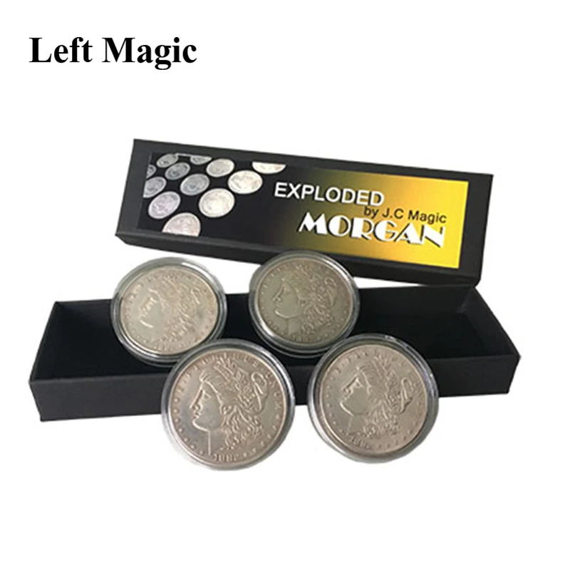 Взрывается Morgan Magic Tricks многократная монета появляющаяся исчезающая Волшебная сцена аксессуары Иллюзия реквизит для фокусов