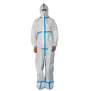 

Combination overall disposable isolation suit for workers dustproof clothing antistatic man and woman overall clothing