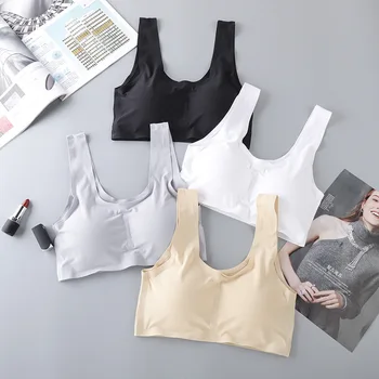 

Viscose Seemless Beauty Back Sports Underwear Large Size Bra Breathable Seemless Tube Top Fat mm 200