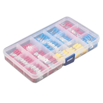 

280Pcs Assorted Insulated Spade Crimp Terminal Butt Electrical Wire Cold-Pressure Terminal Set