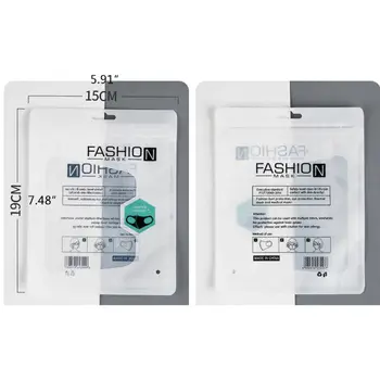 

100Pcs Mask Packing Bag Resealable Plastic Storage Bags Mask Zipper Lock Pouch N0HE