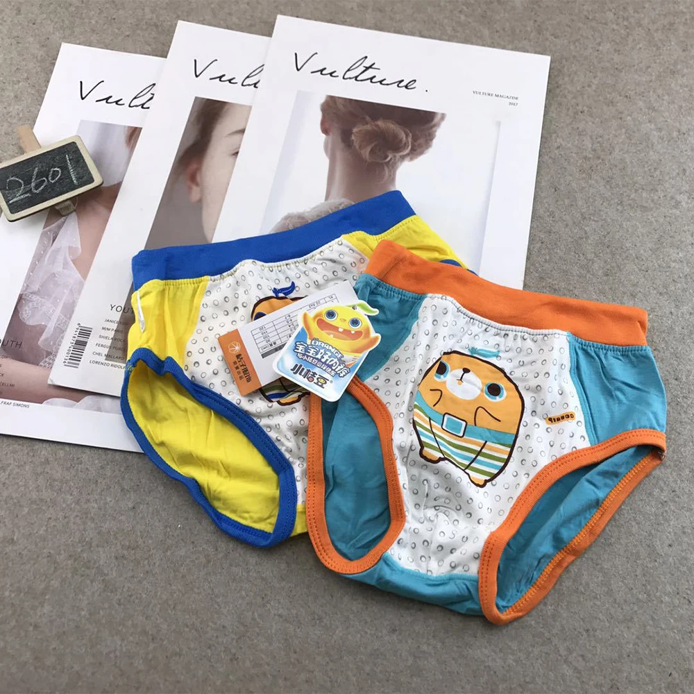 3 шт./партия новое нижнее белье для детей детское с милым рисунком малышей