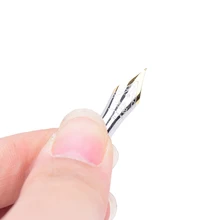 1 шт. x165 x500 Серебряная перьевая ручка золотого цвета прямой наконечник diy для Jinhao Metal