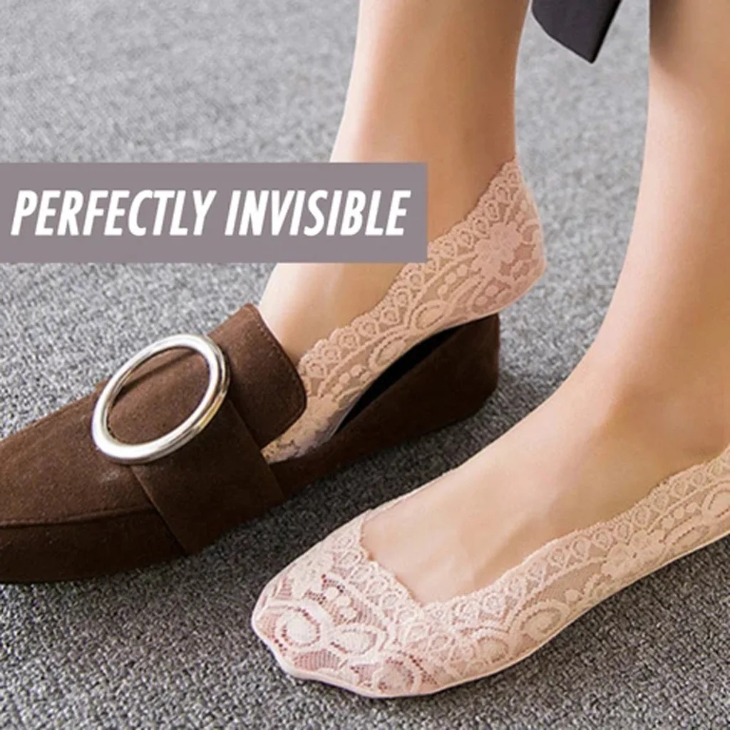 3 пары нескользящих кружевных носков женские кружевные невидимые носки женские Подводные носки-лодочки skarpetki damskie chaussette носки высокен