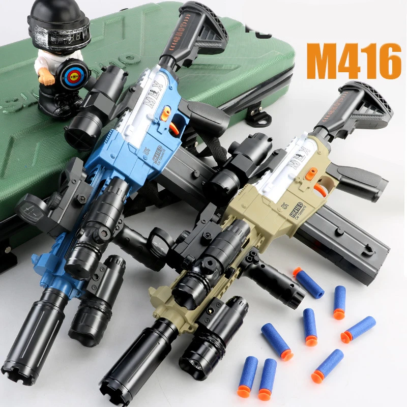 Электрический игрушечный пистолет M416 снайперский бластер пусковое устройство