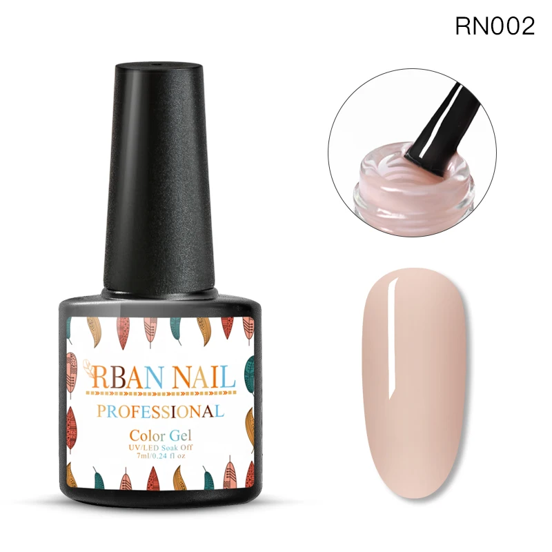 RBAN NAIL 8 мл розовый Желейный Гель-лак для ногтей полупрозрачный фиолетовый лак Длительное впитывание УФ-гель для дизайна ногтей лак - Цвет: EES05033