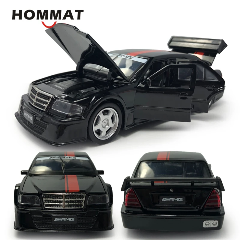 Модель автомобиля HOMMAT 1:32 Mercedes C class AMG со звуком и светом литая Игрушечная модель
