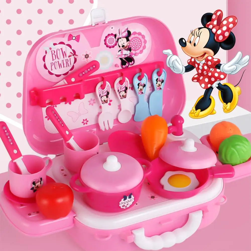 Детский игровой домик, кухонный инструмент для макияжа, набор игрушек доктора, обучающая модель, тканевая сумка принцессы, медицинский кабинет, имитация медсестер - Цвет: Kitchen toy red