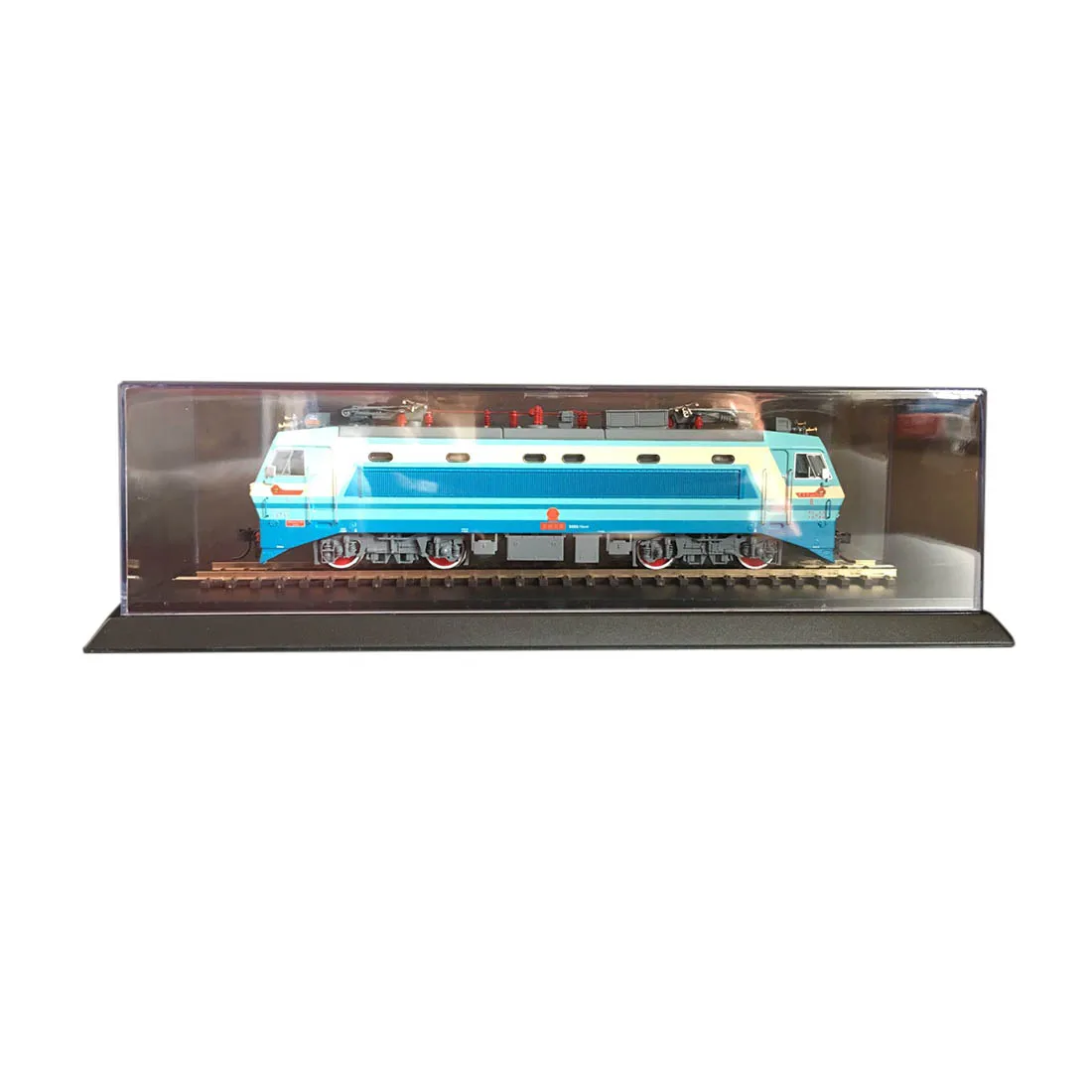 

25.7 x 6.6 x 6cm HO Scale Model Train Display Case Showcase with 55201 Old Orbitals Model Building Kits (No Include Train)