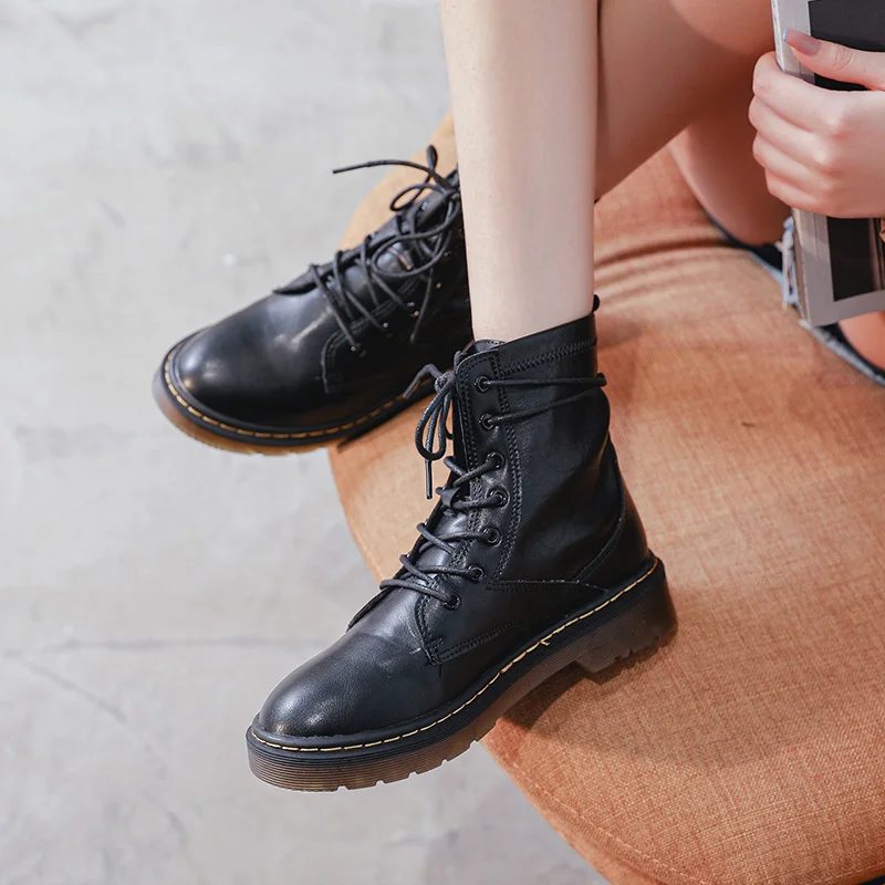 2020 Women's Winter Boots Keep Warm Female Shoes High Quality Ankle Boots For Women Chunky Womens Shoes Zapatos De Mujer