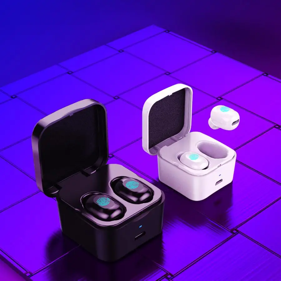 

TWISTER.CK TWS Mini Bluetooth 5.0 Earphone Wireless Earbuds Sports Music Headsets with Mic and Charging Box noise cancelling