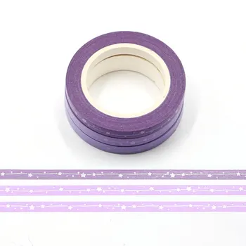 

1PC slim Foil Stars Design washi tape scrapbooking Photo Album Tools Kawaii Scrapbook Paper Stickers stationery masking tape
