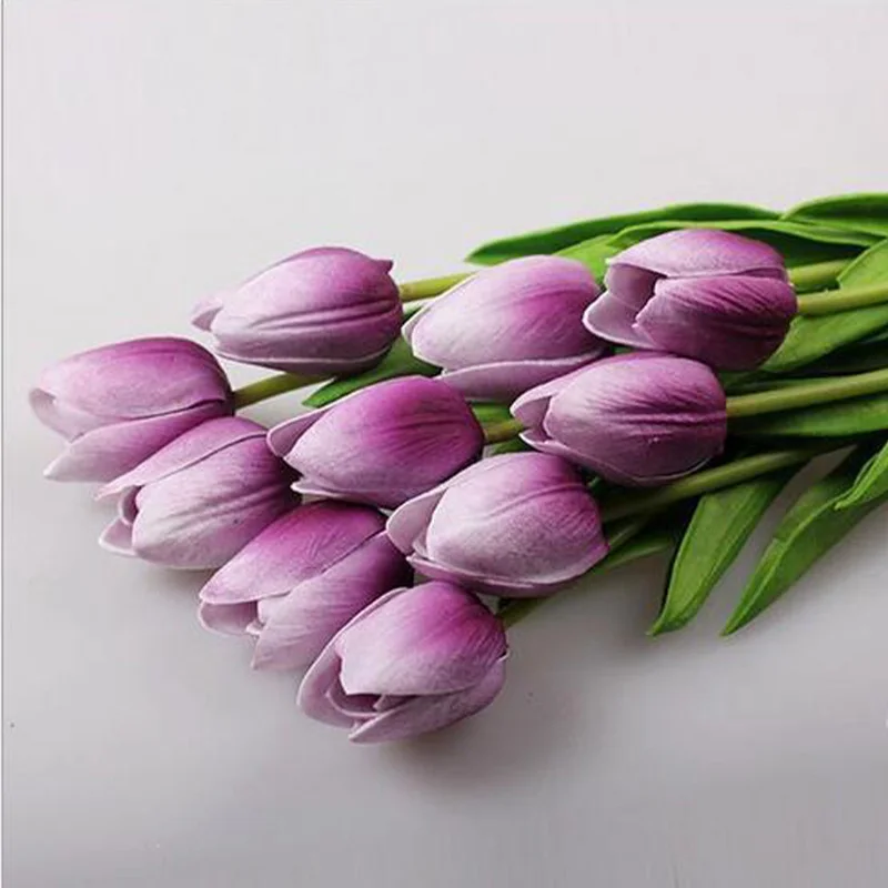10 шт. свадебные фотографии тюльпаны Искусственные цветы несколько цветов тюльпаны Искусственные цветы мини ПУ тюльпаны искусственные цветы
