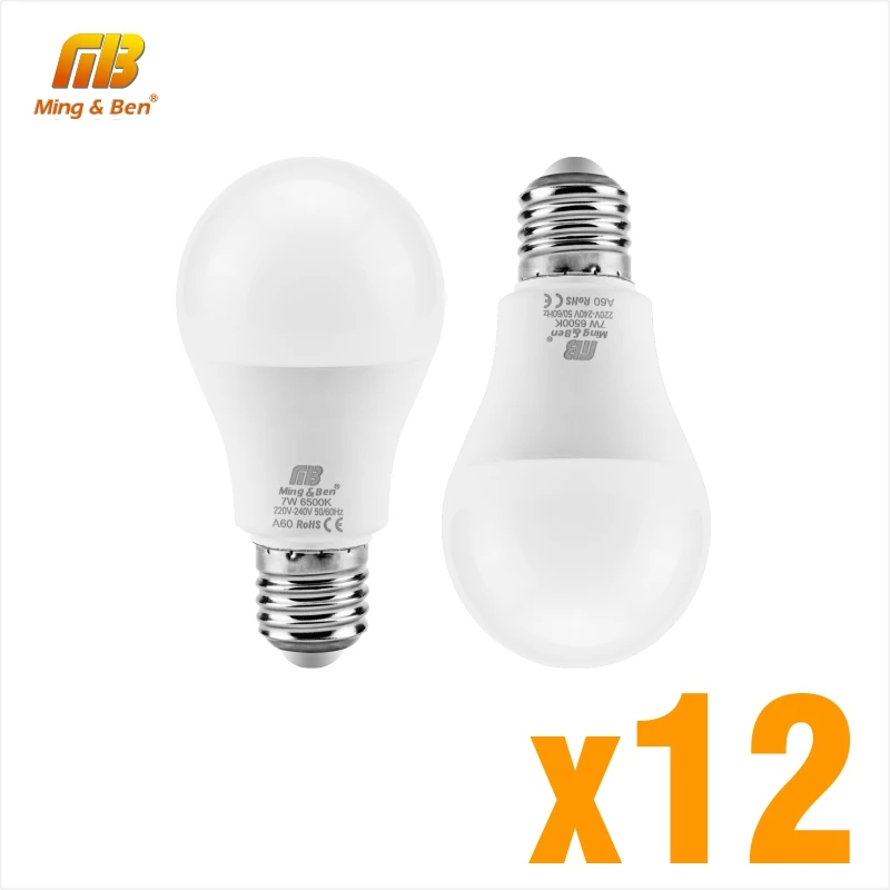 

6pcs/Lot LED Bulb Lamp 3W 5W 7W 9W 12W 15W 18W E27 220V 230V Smart House LED Light Bulbs Lampada For Home Decoration Ampoule
