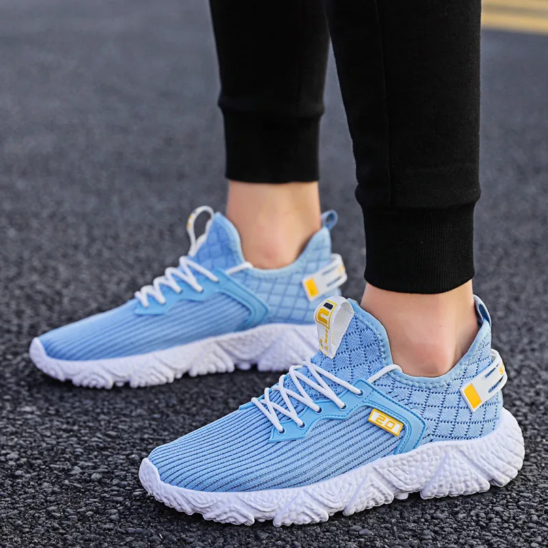 Мужские легкие кроссовки повседневная спортивная обувь удобные дышащие для