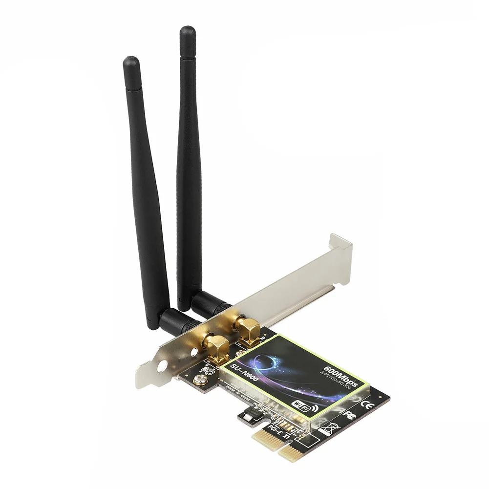 Двухдиапазонный 2,4G/5G PCI-E WiFi беспроводной адаптер 600 Мбит/с для настольного компьютера GDeals