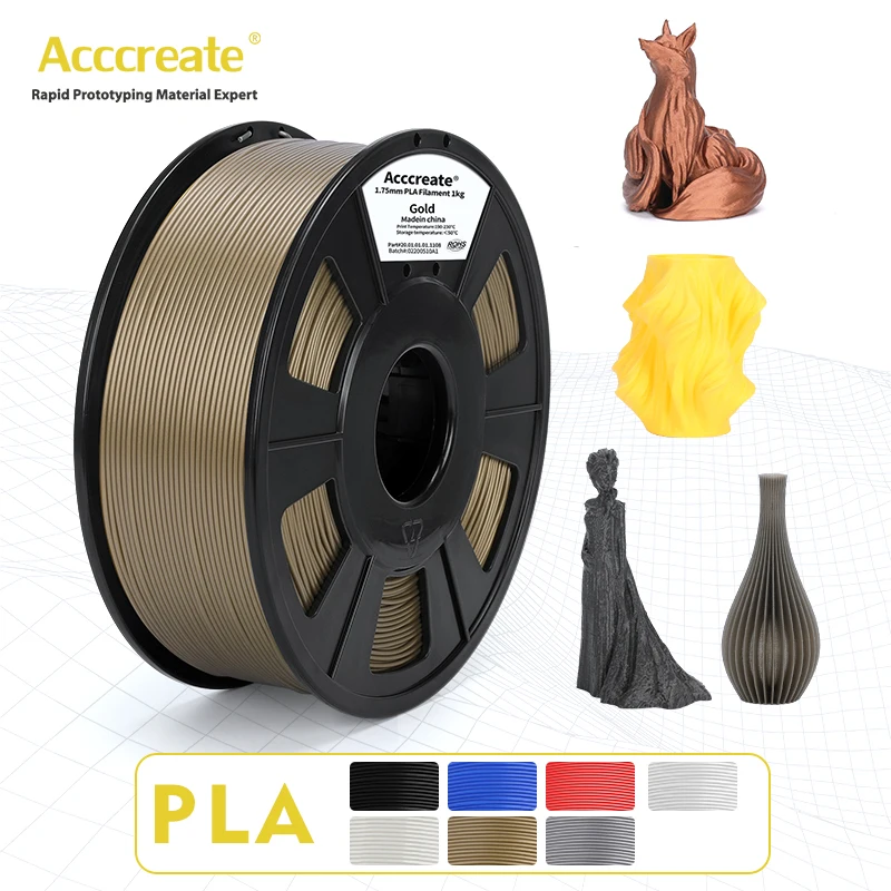 Нить PLA ACCCREATE 1 75 мм кг для 3D-принтера точность +/-0 02 | Компьютеры и офис