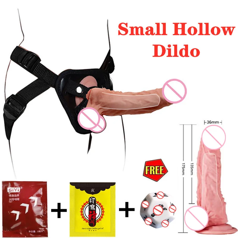 Penis Realistic Dildos Strap On Hollow Dildo Panties Harness Male Gay Vibrator Adult Sex Toy Woman Lesbian Masturbator