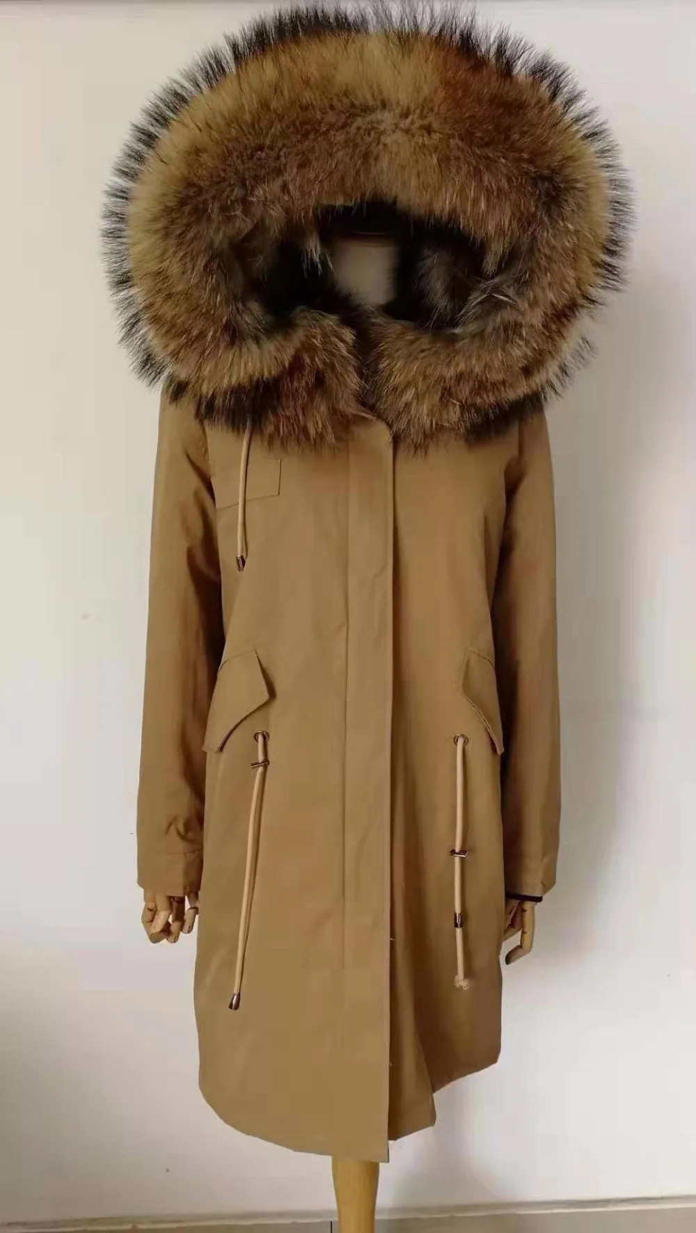 Мужская одежда, куртка из натурального меха енота со съемной подкладкой из меха енота, зимнее длинное теплое пальто с капюшоном, Мужская парка из натурального меха