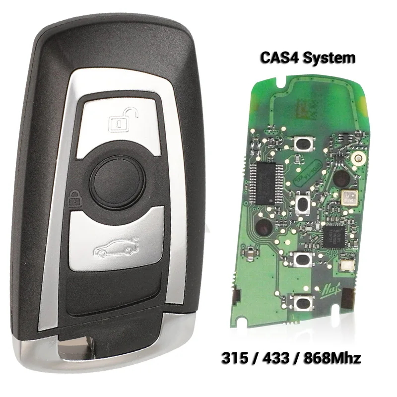 JINGYUQIN CAS4 868/315/433MHZ CAR REMOTE SMART KEY FOR BMW 1 3 5 7 SERIES CAS4 SYSTEM AUTO VEHICHLE ALARM KEYLESS FOB