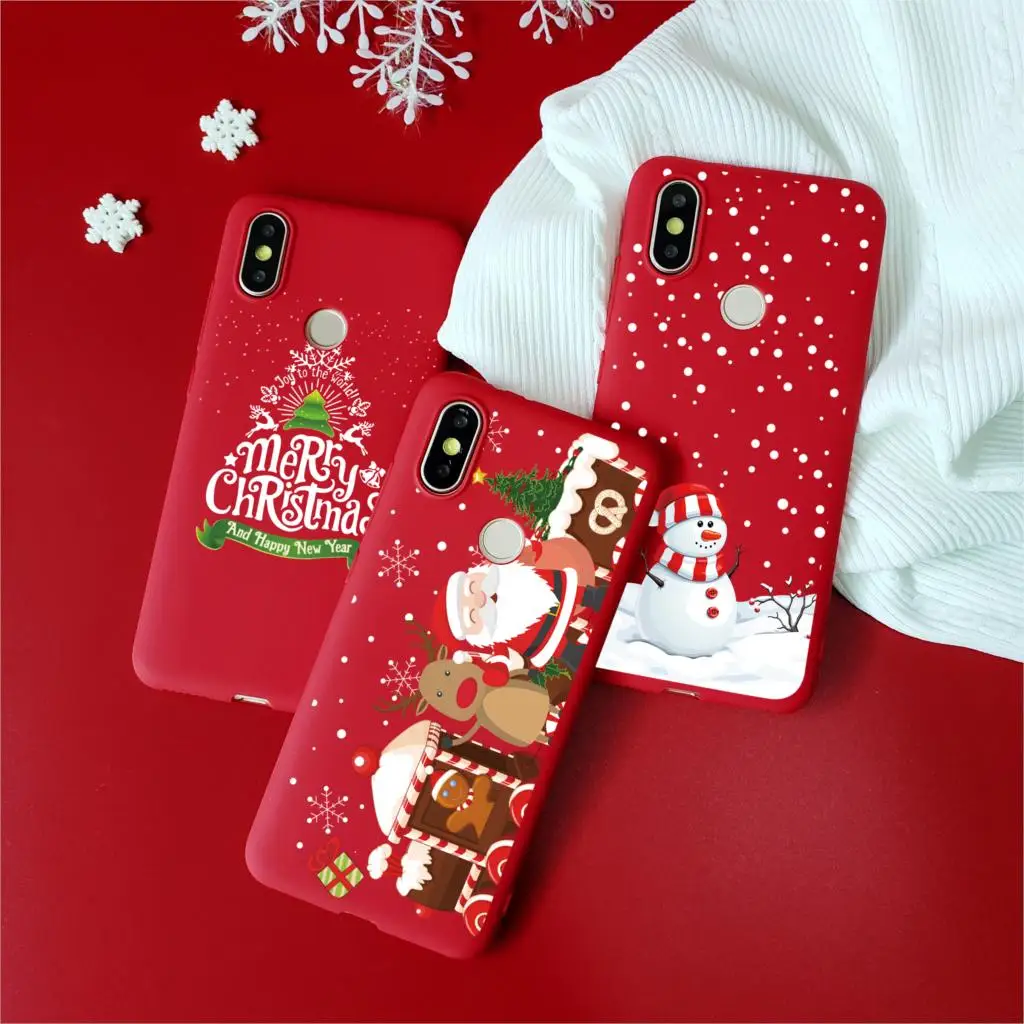 Чехол на Рождество и год для Xiaomi Redmi Note 7 6 5 K20 Pro Plus S2 5A 4X 6A 7A Мягкий ТПУ матовый чехол для Redmi Note 7 Pro