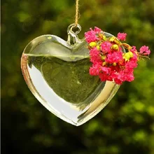 O.RoseLif в форме сердца прозрачная стеклянная Хрустальная подвесная Цветочная ваза для растений украшение дома Свадебные реквизиты Ваза «сердце»