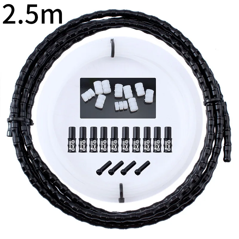 Общий набор кабелей в виде рыбьей кости, стильный CNC алюминиевый сплав, для езды на велосипеде, MTB, шоссейный велосипед, тормоза, набор кабелей, корпус, велосипедная часть