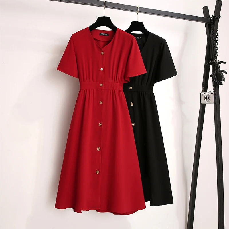 

Large Size Summer Dress Chiffon