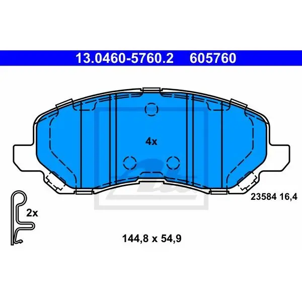 Disc pads.  Mitsubishi Space Runner 2.0i 16V 99 ATE. |