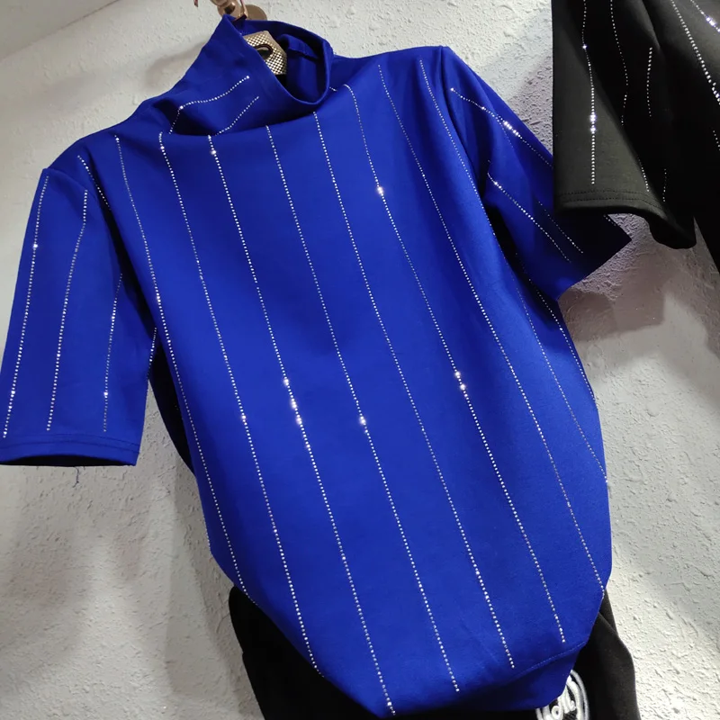 Г., европейский стиль, новая футболка XL хлопковый свитер свободного кроя в римском стиле с круглым вырезом и короткими рукавами