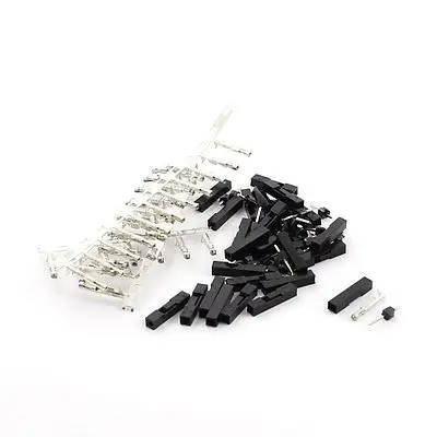 

25Set 1Pin Jumper Wire Housing + Male Pin Header Female Lock Crimp Connector